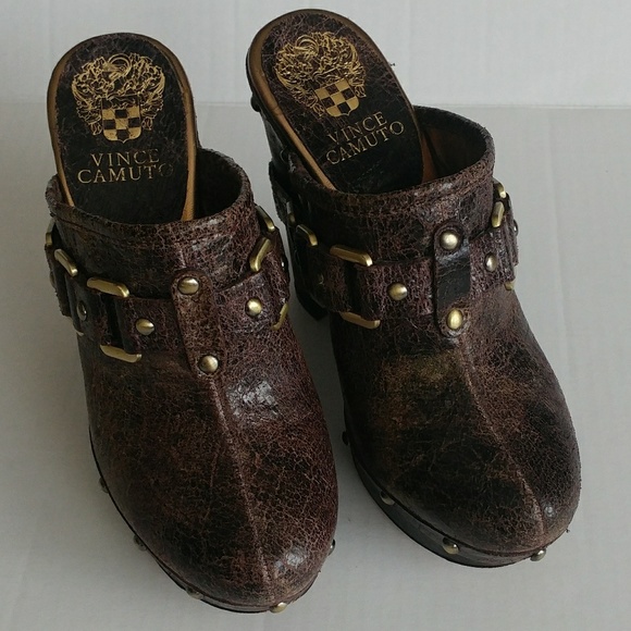 Vince Camuto Shoes - Vince Camuto Clover Leather Platform Mules